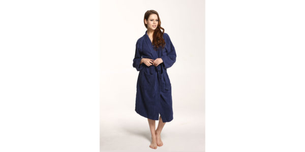 Bademantel Kimono 7804 12 365 Angezogen Dunkelblau